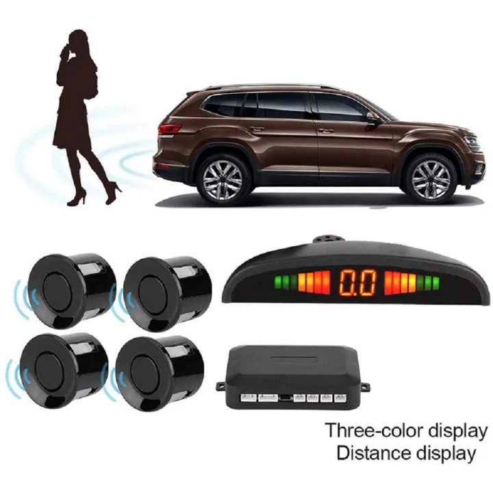 %E3%80%90WHITE%E3%80%91%20Car%20Parktronic%20LED%20Parking%20Sensor%20With%204%20Sensor%20Reverse%20Monitor%20Display%20-%20Image%204