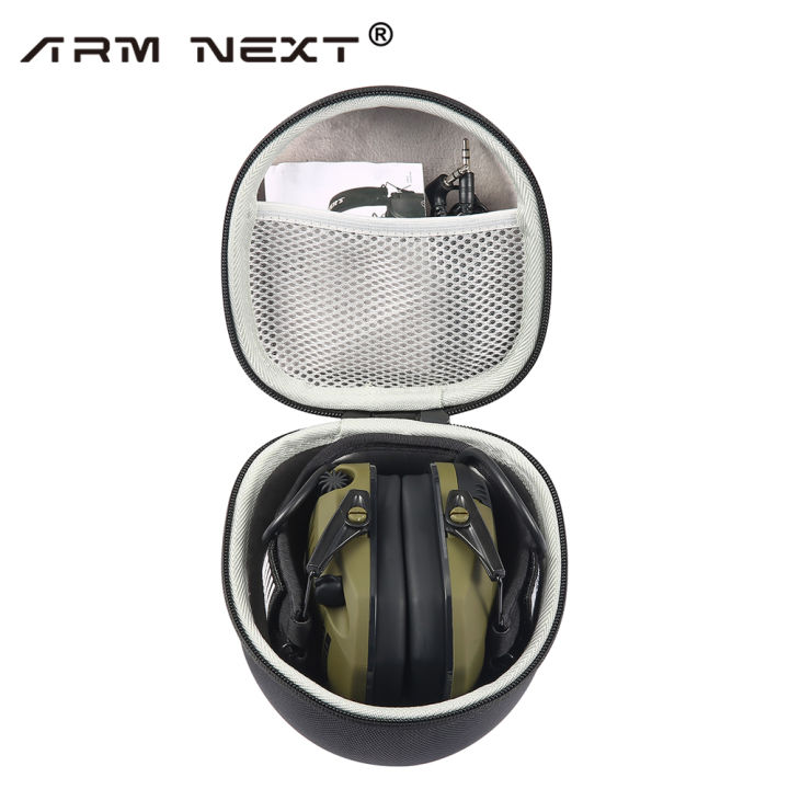 ARM%20NEXT%20Shockproof%20Hard%20Carrying%20Case%20Travel%20Bag%20For%20Walkers%20Howard%20Leight%20Impact%20Sport%20Sound%20Amplification%20OD%20Electric%20Earmuff%20-%20Image%204