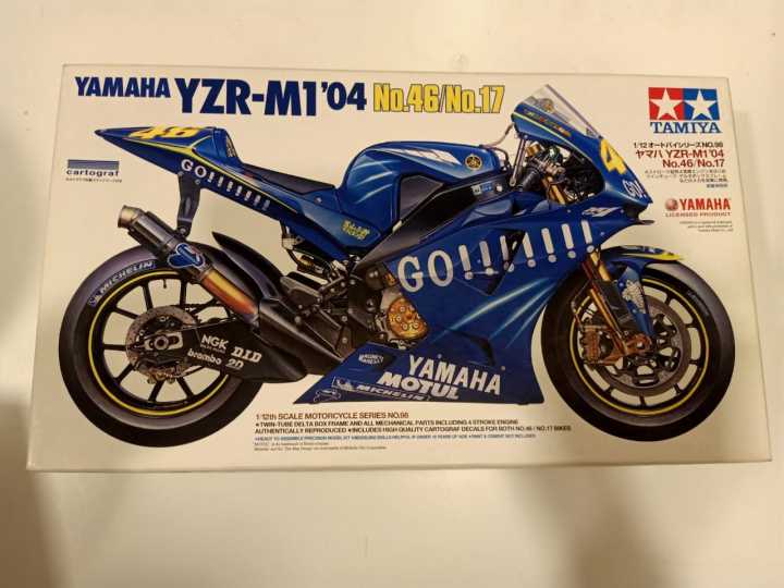 1/12 Yzr-m12004 No 46/17 Hp Tamiya 1/12 Scale Yamaha YZR-M1 '04