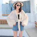 Shawl Summer with Skirt Outer Wear Cardigan Very Fairy Blouse Chiffon Sun Protection Clothing Short plus Size Thin Coat All-Matching. 