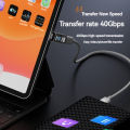140W Digital Display USB Type C Fast Charging Adapter 40 Gbps OTG Data Transfer Adaptador for Samsung Xiaomi Phone Laptop Tablet. 