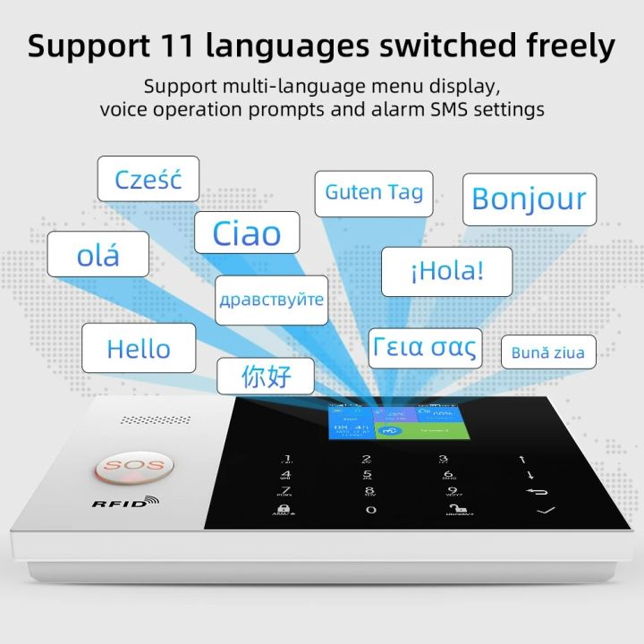 PGST%20PG105%20Tuya%20Alarm%20System%20WIFI%20GSM%20GPRS%20Burglar%20Home%20Security%20With%20PIR%20Motion%20Sensor%20Fire%20Smoke%20Detector%20-%20Image%202