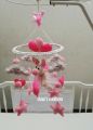 Bunny Baby  Cot Mobile for a baby girl.. 