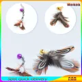 1.8m Retractable Cat Teaser Stick Rod Toy Cat Teaser Wands Fishing Pole With Bells Feathers To Relieve Boredom Cats Supplies. 