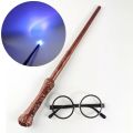 Kid Toys Party Accessory Cosplay Potter Sound Cosplay Props Stage Tricks Glowing Wands Toy Wand Light Up Wands Wizard Stick. 