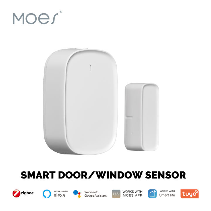MOES Tuya ZigBee Smart Window Door Gate Sensor Smart Home Security ...