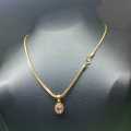 Gold Plated 1.9mm Fox Singapore Chain with Pendant – Elegant & Stylish Jewelry. 