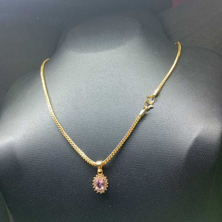 Gold%20Plated%201.9mm%20Fox%20Singapore%20Chain%20with%20Pendant%20%E2%80%93%20Elegant%20&%20Stylish%20Jewelry%20-%20Image%202