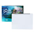 Uni Paper A4/A3/B5/B4 Rings Sketch Book Wire-O Binding Drawing Block Sketch Pad. 