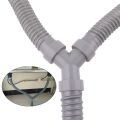 3.3Ft Washing Machine PVC Y Shaped Drain Discharge Hose Washer Pipe Connector. 