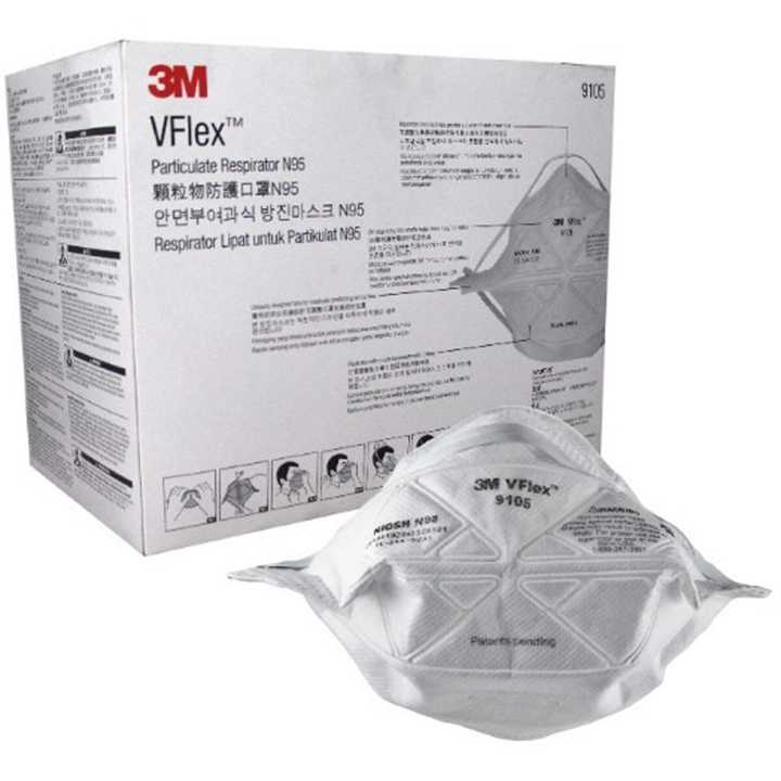 3M N95 MASK - 9105 - VFLEX-WHITE ( 50PCS )