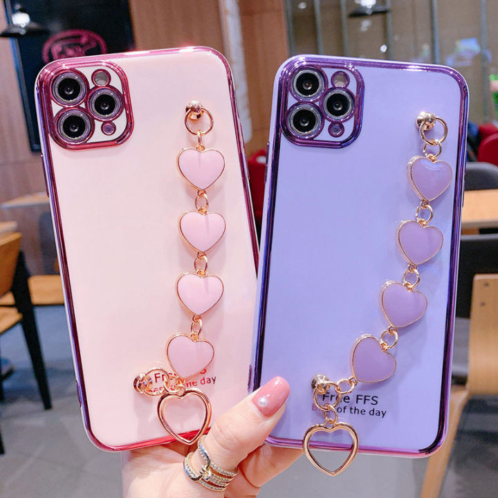 For%20iPhone%2012%20Pro%20Max%20Back%20Cover%20+%20Love%20Heart%20Bracelet%20Luxury%20Glossy%20Shiny%20Plating%20Bumper%20Ladies%20Case%20Soft%20Silicone%20Protective%20Phone%20Cases%20-%20Image%208