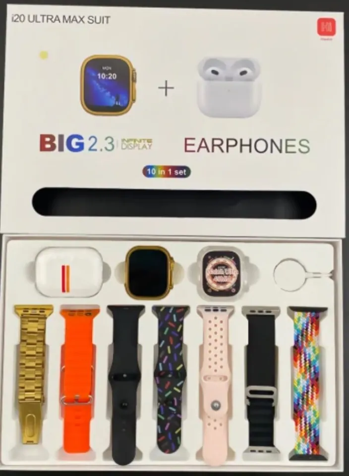 HiWatch i20 Ultra Max 49MM Smart Watch and Airpods Pro Deluxe Set