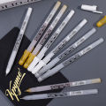 1/3PCS Silver Gold White Gel Pen set Highlight Paint White Marker Pen 0.8mm Fine Tip Refill Rod for Student Drawing Art Writing Supplies. 
