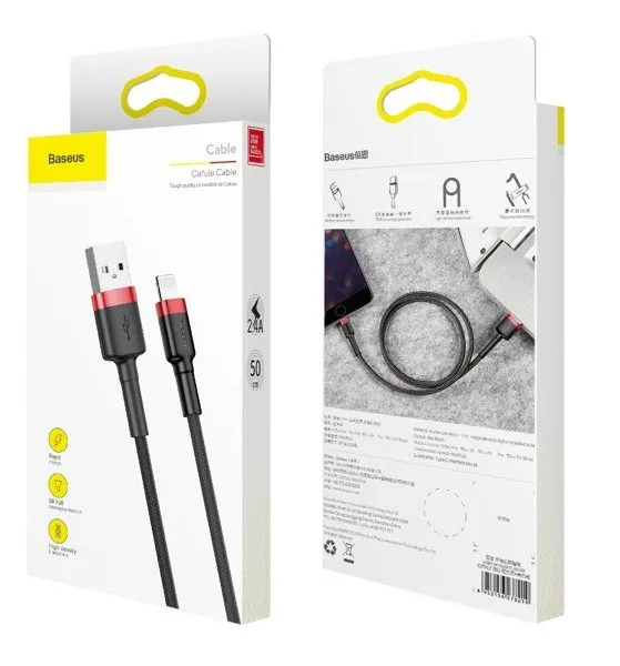 BASEUS%20Cafule%202.4A%20Short%20Nylon%20USB%20Lightning%20Charging%20Cable%20100cm%20for%20iPhone%20/%20iPad%20-%20Image%207