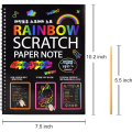 Scratch Art Book Magic Scratch Paper Rainbow Scratch Card DIY Scratchbook Neon Scratch Art. 