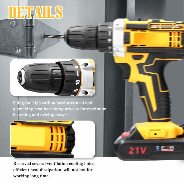 21V%20Cordless%20Electric%20Drill%20Brush%20Motor%202%20Speeds%20Adjustment%2018%20Gears%20of%20Torque%20Adjustable%20Holes%20Drilling%20Machine%20-%20Image%204
