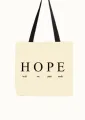 Tote Bag with Black Handle - Eco-Friendly Women’s Bag with Zipper. 