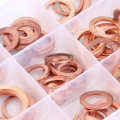 150pc/box Metric Copper Flat Washers Practic Gaskets Assortment Set Kit 15 Sizes. 