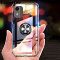 For Nokia C12 Case Soft Clear Transparent Protector Shockproof Car Magnetic Holder Ring Back Cover Casing hp Nokia C12 Phone case. 