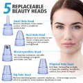 Weja Facial Cleaning 5 Tips Blackhead Remover Electric Vacuum Suction Blackhead Acne Extractor Pores Deeply Cleaning Tool Multifunctional Skin Care Beauty Device MR278W-B. 