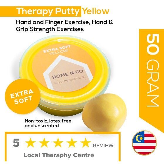 Therapy Putty X-Soft Yellow 50g 100g Putty Therapy For Hand Finger ...