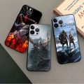 Kratos God Of War Capinha For iPhone 15 11 13 12 14 Pro Max Plus XS XR 12mini 13mini Phone Cover Soft Silicone Frame Funda. 