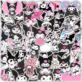 40pcs Kuromi Hello Kitty Cartoon Animated Stickers for Laptop Scrapbook Journal Kids Girls Boys Stickers. 
