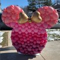 1 100cm DIY Mickey Minnie Mouse Head Mosaic Balloon Filling Box Stand Frame Backdrop Babyshower Birthday Party Decoration. 