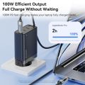 Toocki 100W Transparent USB C To Type C Cable PD Fast Charge USB C to USB C Display Cable For Macbook Xiaomi Samsung Poco Realme. 