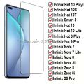 Tempered Glass For Infinix Hot 10 9 Play 10S NFC 10T Smart 5 10Lite Lite Note 8 8i 7 S4 S5 Pro Note8 Screen Protector Film. 