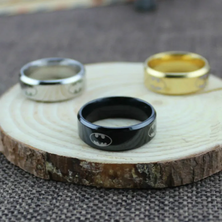 【Fullyoung_520 Store】Stainless Steel Ring Batman Rings Wholesale and ...