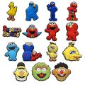 【hot】 Single Sale 1Pcs Sesame Street Shoe Charms PVC Accessories DIY Shoe Decoration For Croc Jibz Kids X-Mas Gifts. 