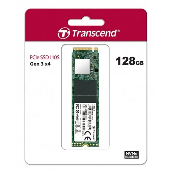 Transcend 110S 128GB M.2 2280 (M-Key) PCIe Gen3x4 SSD Drive Transcend SSD NVME