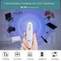 HomeUV-LED portable sterilizer for travel - white. 