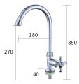Kitchen Sink Tap Easy to operate Deck Mounted Long Neck Swan Neck Sink Tap. 