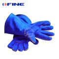 14" (350mm) Welding Gloves Pair - Blue - Heat Resistant Gloves. 