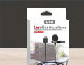 Lavalier Clip On USB Microphone – Black  jh-044. 