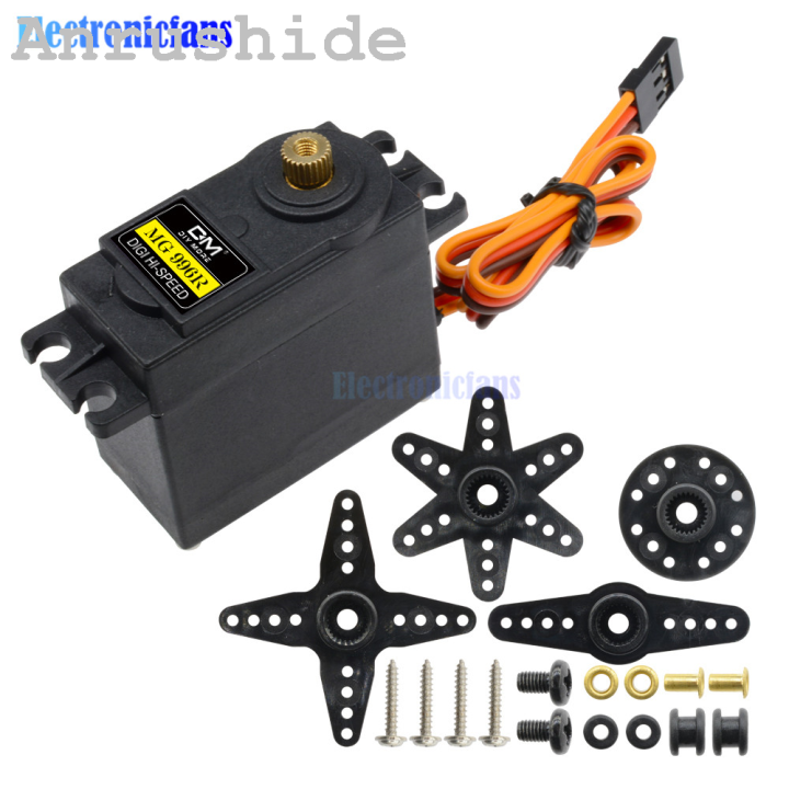 Servomoteur MG946R MG945 à Engrenage Métal – Haute Puissance, Rotation 360° – Pour Modélisme Et Robotique