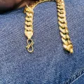 Premium Quality 22kt Guaranteed Gold Plated Men's Big 11MM Albert Bracelet gift items for boys. 