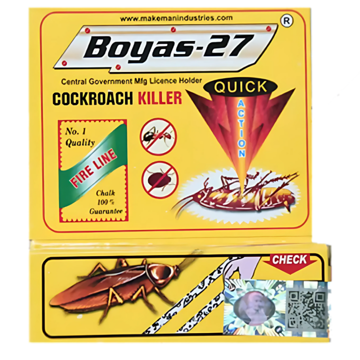 Powerful Cockroach Killer Chalk Instant Insecticide for Cockroaches Ants & Bedbugs Safe Pest Control for Home, Kitchen & Bathroom