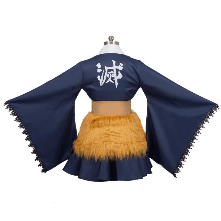 Anime%20Demon%20Slayer%20Hashibira%20Inosuke%20Cosplay%20Costume%20Girls%20Dress%20Long%20Wig%20Maid%20Outfit%20Kimetsu%20No%20Yaiba%20Servant%20Costume%20-%20Image%202