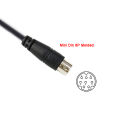 Breakout Cable Yaesu CT-62 CAT Cable 8 Pin Mini Din Male Serial Adapter for Yaesu band data cat linear tuner FT-897 FT-897D. 