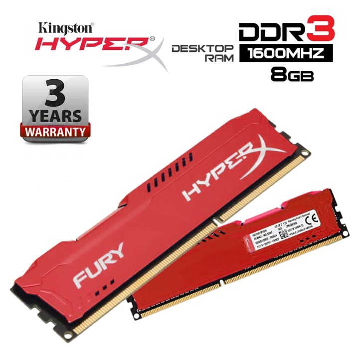 HyperX%20Fury%20DDR3%208GB%20RAM%201600MHz%20-%20Image%203