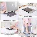 Invisible Portable Laptop Stand Foldable Adhesive Desktop Tablet Stand Holder Macbook, Thinkpad, iPad Pro.... 