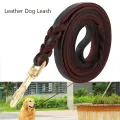 Dog Leash Walking Training Leash Lead Leather Dog Collar Leash Set Personalized Customized Dogs Collars Braided Leather Dog Leash Leather Good Quality Leash carry 500 Lb pull force. 