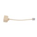 RJ11 6P4C 2 Way Outlet Telephone Jack Line Splitter Adapter Beige. 