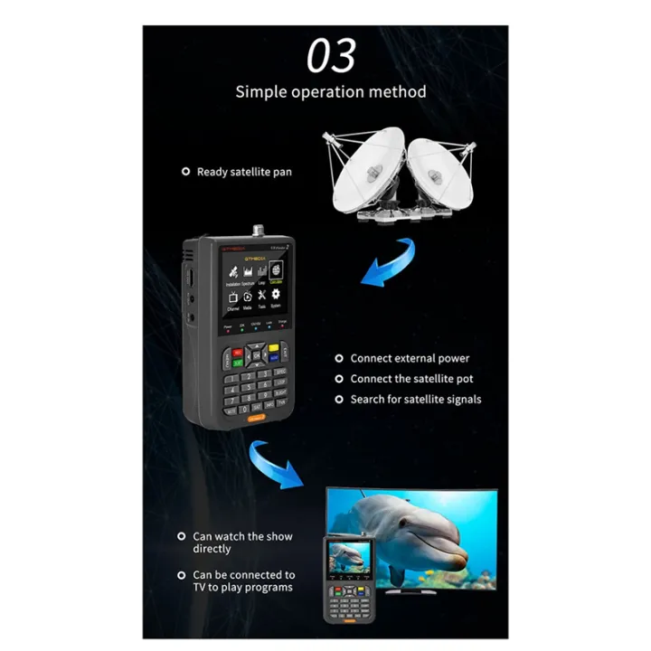 (GGBR)-%20V8%20Finder2%20Digital%20Meter%20Signal%20Measuring%20Meter%20Detector%20DVB-S/S2/S2X%202/4%20264%208%20Bit%20-%20Image%202