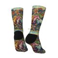 Van Gogh style retro oil painting horse herd art men's socks fashion casual comfortable sports socks novel fun happy socks gift. 