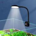 Mini Aquarium Light Clip Multipurpose 4W Fish Tank Light Fish Tank Plant Lamp for Small Fish Black A. 